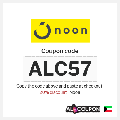 Coupon for Noon (ALC57) 20% discount