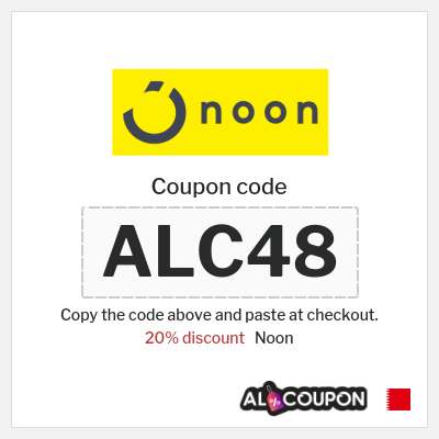 Noon Coupon (ALC48) Noon discount code 2025