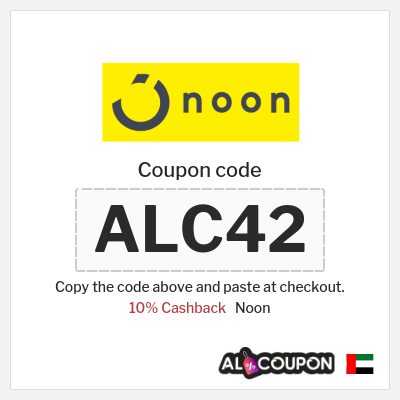 Coupon for Noon (ALC42) 10% Cashback