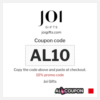 Coupon for Joi Gifts (AL10) 10% promo code