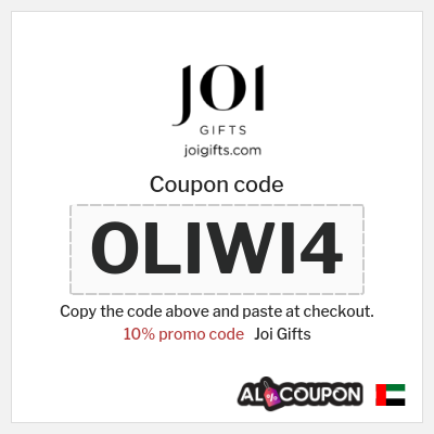 Coupon for Joi Gifts (OLIWI4) 10% promo code