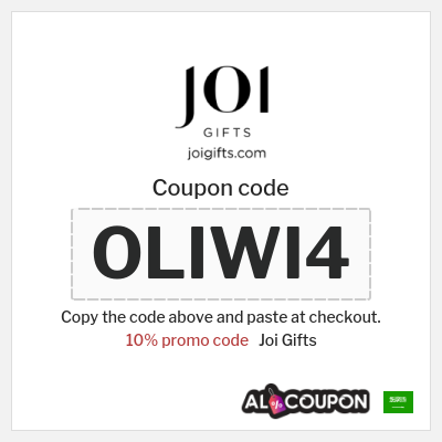 Coupon for Joi Gifts (OLIWI4) 10% promo code