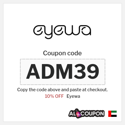 Coupon for Eyewa (ADM39) 10% OFF