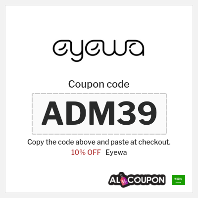 Coupon for Eyewa (ADM39) 10% OFF