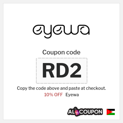 Eyewa Coupon (RD2) Eyewa Coupon Jordan