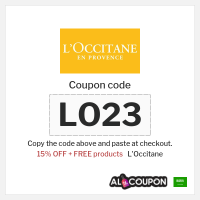 Coupon for L'Occitane (LO23) 15% OFF + FREE products