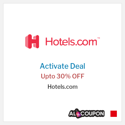 Coupon discount code for Hotels.com 30% off