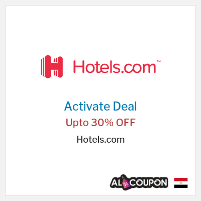 Coupon discount code for Hotels.com 30% off