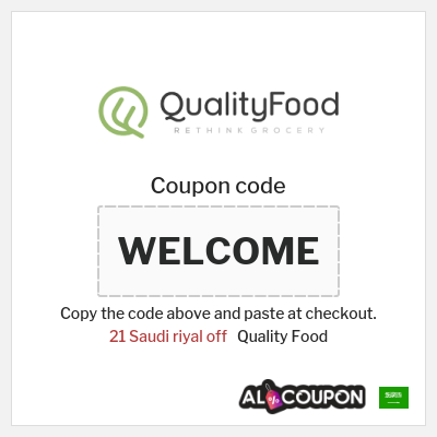 Coupon discount code for Quality Food 10% OFF