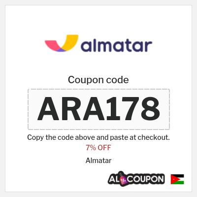 Coupon discount code for Almatar 7% discount