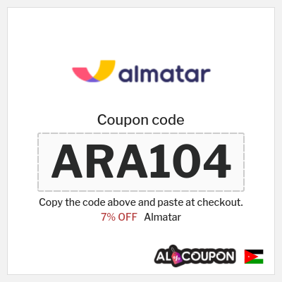 Coupon discount code for Almatar Discounts up to 7%
