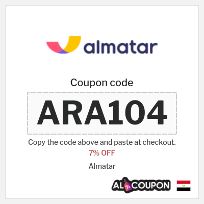 Coupon for Almatar (ARA104) 7% OFF