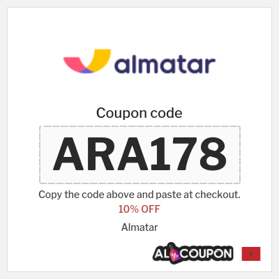 Coupon for Almatar (ARA178) 10% OFF