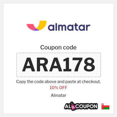 Coupon for Almatar (ARA178) 10% OFF