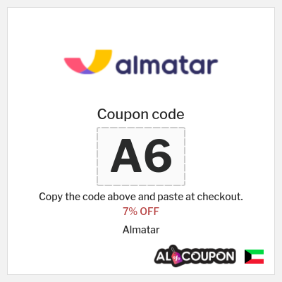 Coupon for Almatar (A6) 7% OFF