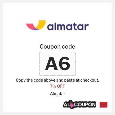 Coupon for Almatar (A6) 7% OFF