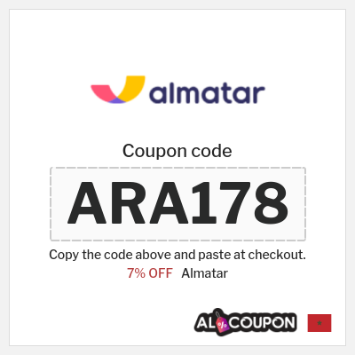 Coupon for Almatar (ARA178) 7% OFF