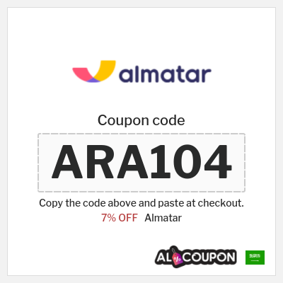 Coupon for Almatar (ARA104) 7% OFF