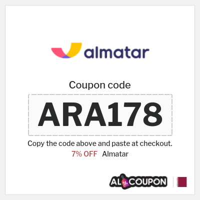 Coupon for Almatar (ARA178) 7% OFF