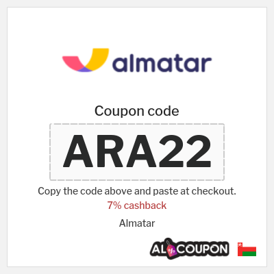 Coupon for Almatar (ARA22) 7% cashback