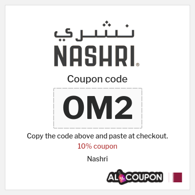 Coupon discount code for Nashri 10% OFF