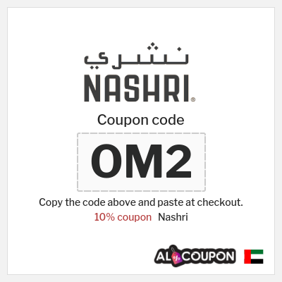 Coupon discount code for Nashri 10% OFF