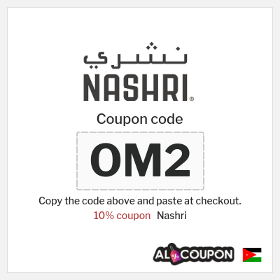Coupon discount code for Nashri 10% OFF