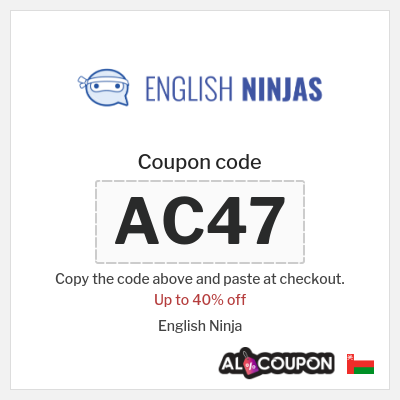 Coupon discount code for English Ninja 70% OFF