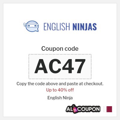 Coupon discount code for English Ninja 70% OFF
