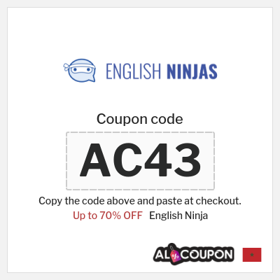 Coupon discount code for English Ninja 70% OFF
