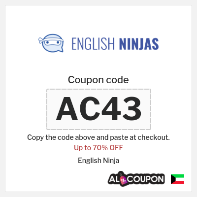 Coupon for English Ninja (AC43) Up to 70% OFF