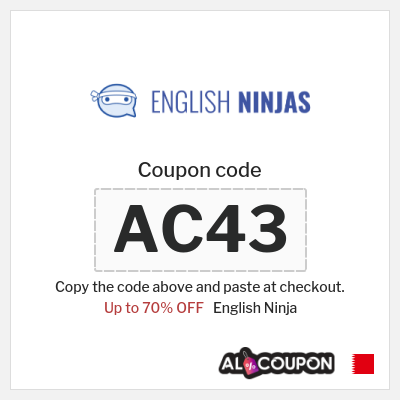 Coupon for English Ninja (AC43) Up to 70% OFF