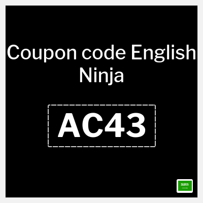 Coupon for English Ninja (AC43) Up to 70% OFF
