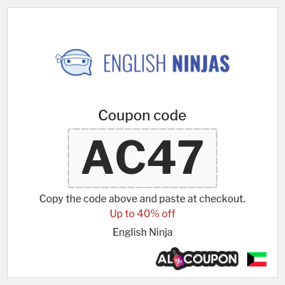 Coupon for English Ninja (AC47) Up to 40% off