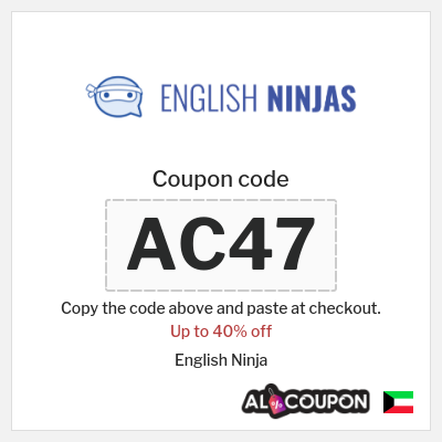 Coupon for English Ninja (AC47) Up to 40% off