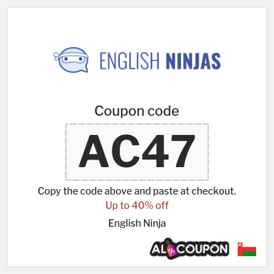 Coupon for English Ninja (AC47) Up to 40% off