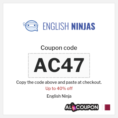 Coupon for English Ninja (AC47) Up to 40% off