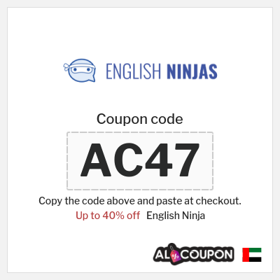 Coupon for English Ninja (AC47) Up to 40% off