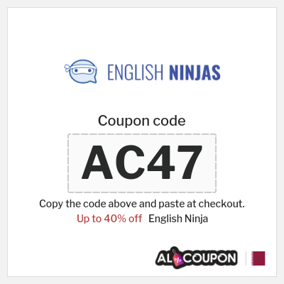 Coupon for English Ninja (AC47) Up to 40% off