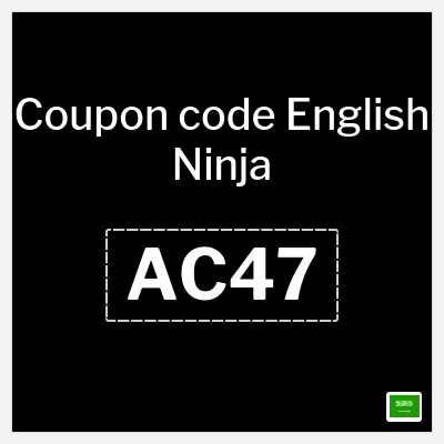 Coupon for English Ninja (AC47) Up to 40% off
