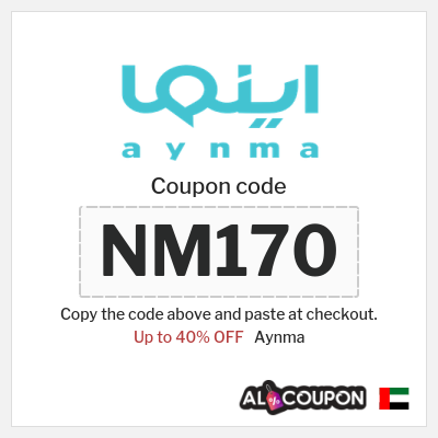 Coupon for Aynma (NM170) Up to 40% OFF