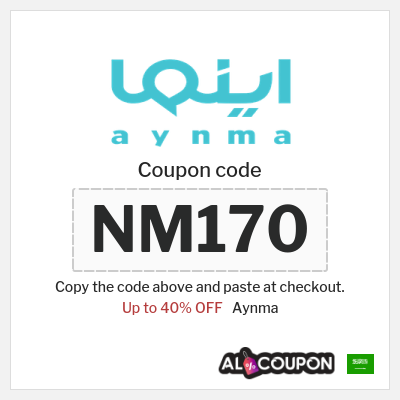 Coupon for Aynma (NM170) Up to 40% OFF