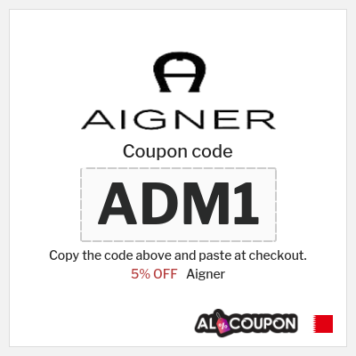 Coupon for Aigner (ADM1) 5% OFF