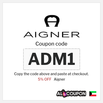 Coupon for Aigner (ADM1) 5% OFF