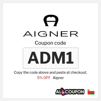Coupon for Aigner (ADM1) 5% OFF