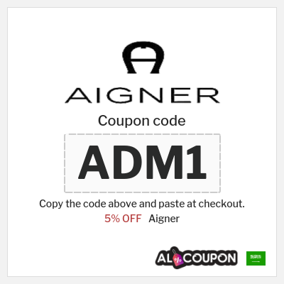 Coupon for Aigner (ADM1) 5% OFF