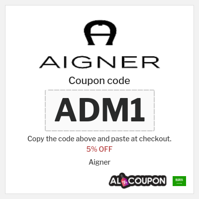 Coupon for Aigner (ADM1) 5% OFF
