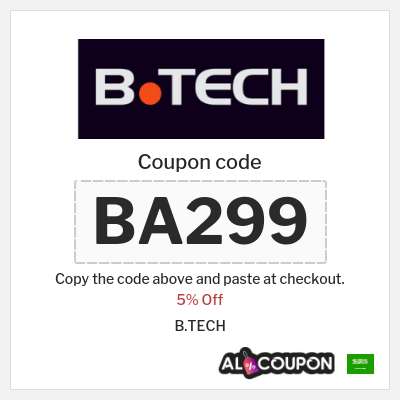 Coupon discount code for B.TECH 5% OFF