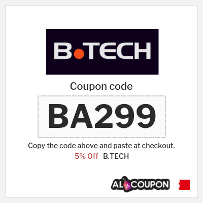 Coupon discount code for B.TECH 5% OFF
