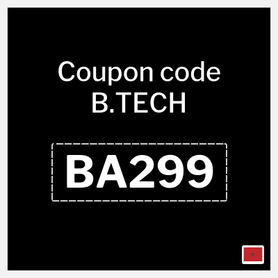 Coupon discount code for B.TECH 5% OFF